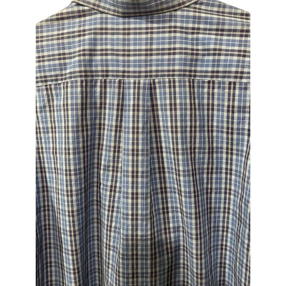 Vineyard Vines Mens Blue Plaid Whale Shirt Slim Fit Long Sleeve Size M 100% Cott - Picture 5 of 5